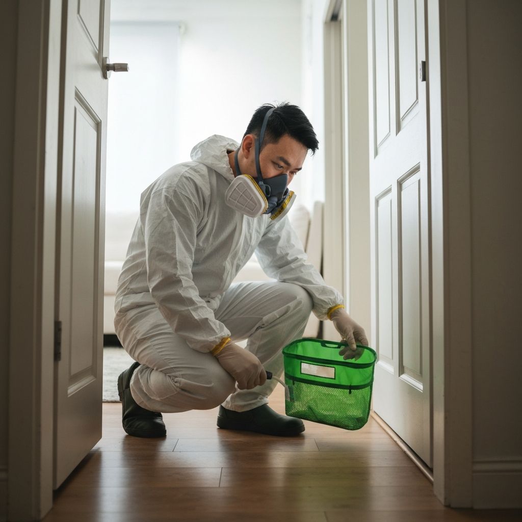 Professional pest control technician